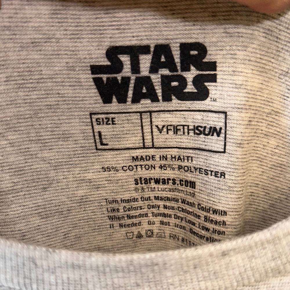 Star Wars Character Alphabet Tee Shirt Gray - Picture 2 of 3